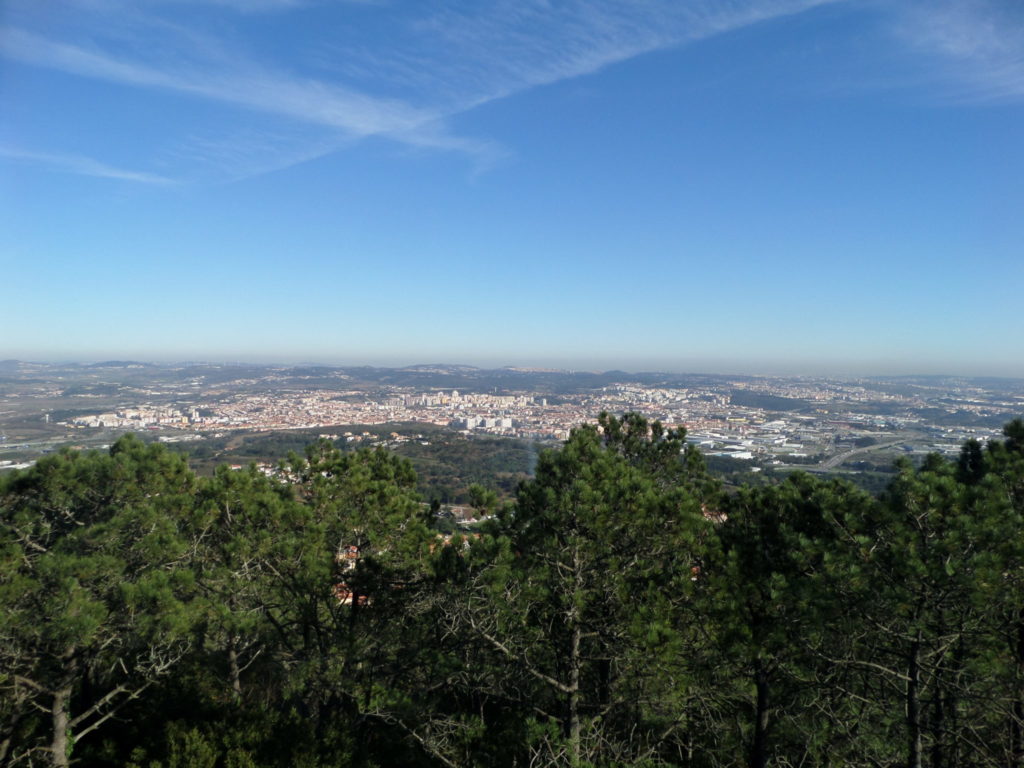View over Sintra and surroundings from Santa Eufemia, Portugal